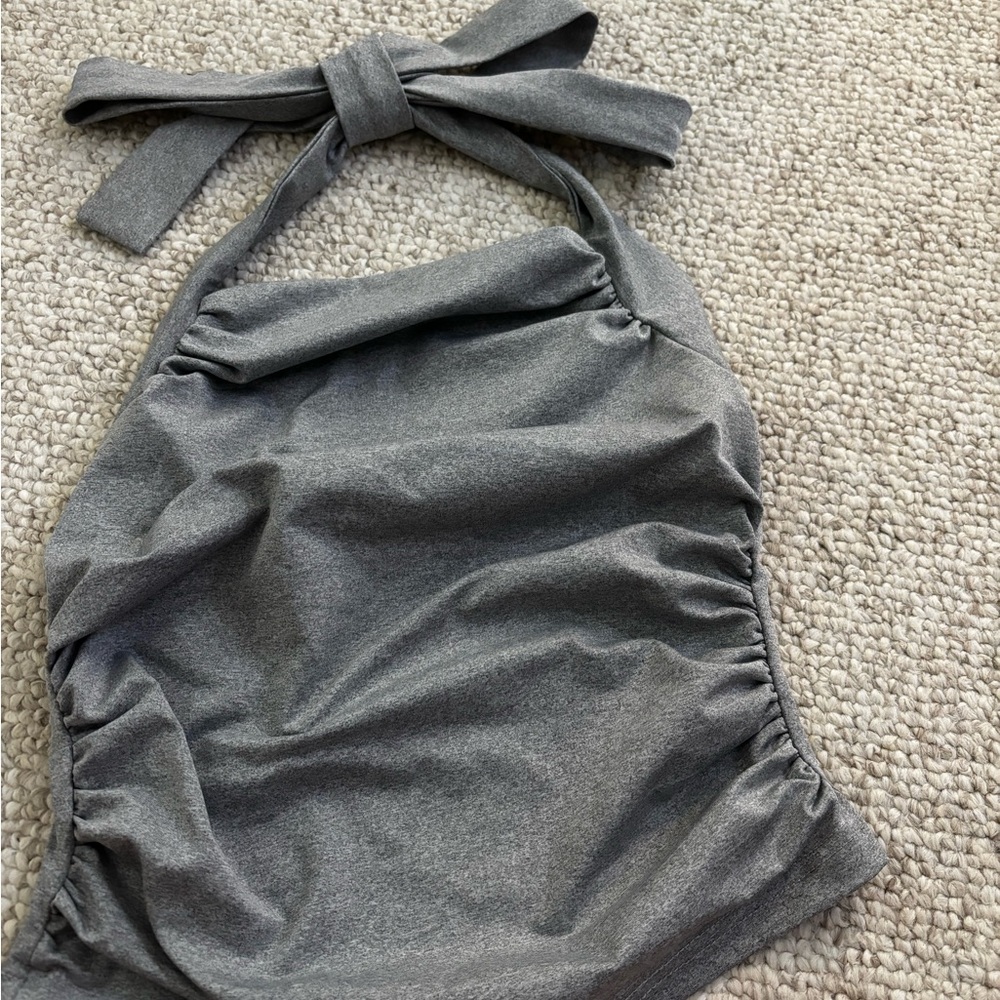 Gray Kids One Piece Swimsuit